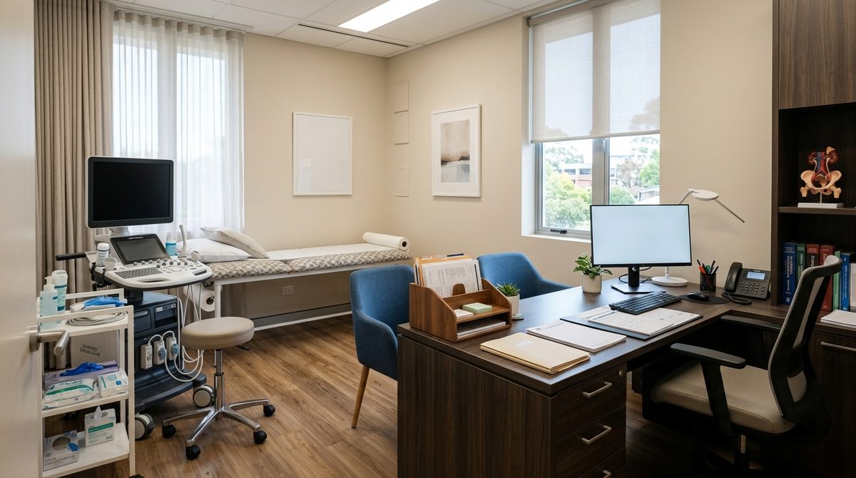 Nowoczesny gabinet, w którym sprawdzana jest cena za wizytę u urologa w Nowym Sączu oraz diagnostyka.