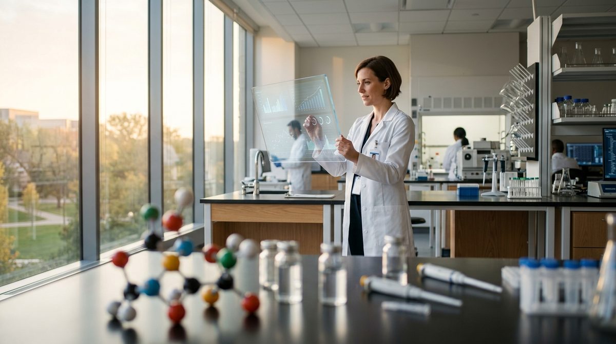 Nowoczesne laboratorium onkologiczne, w którym badany jest nowy lek na raka dający nadzieję pacjentom w 2026 roku.